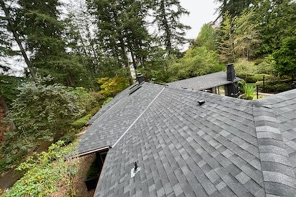 A view of the roof from above.